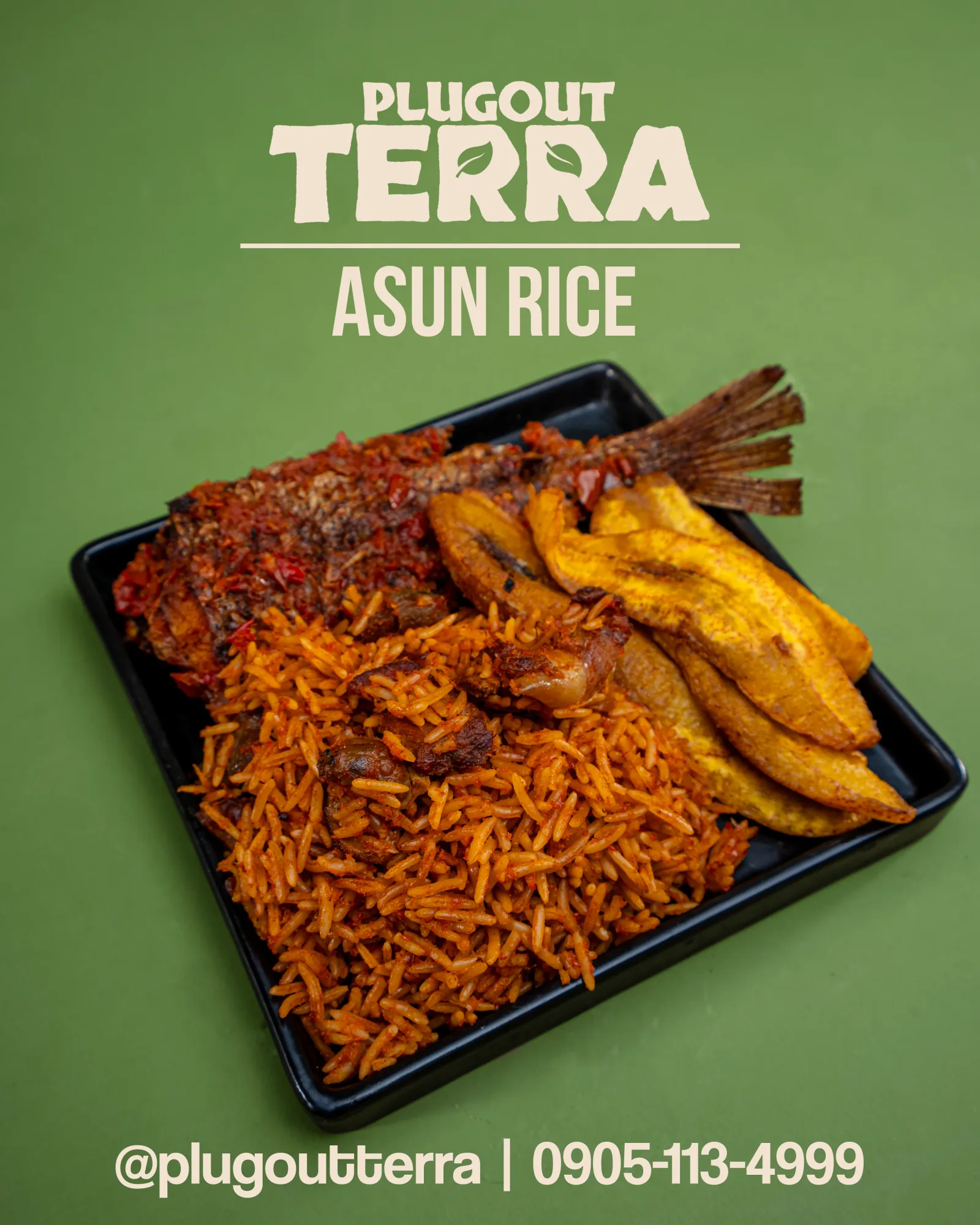 Asun rice platter