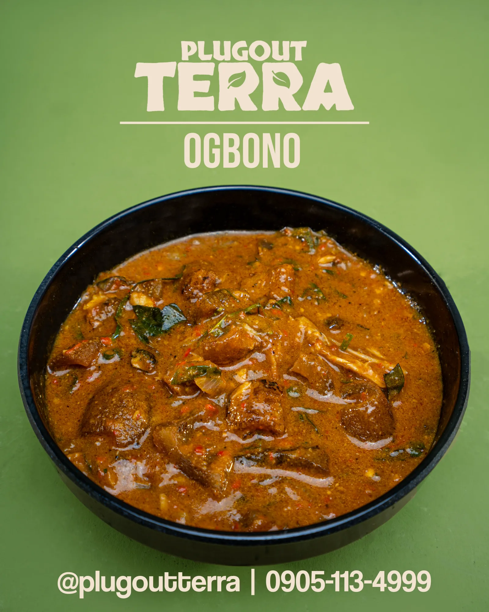 Ogbono soup and sides