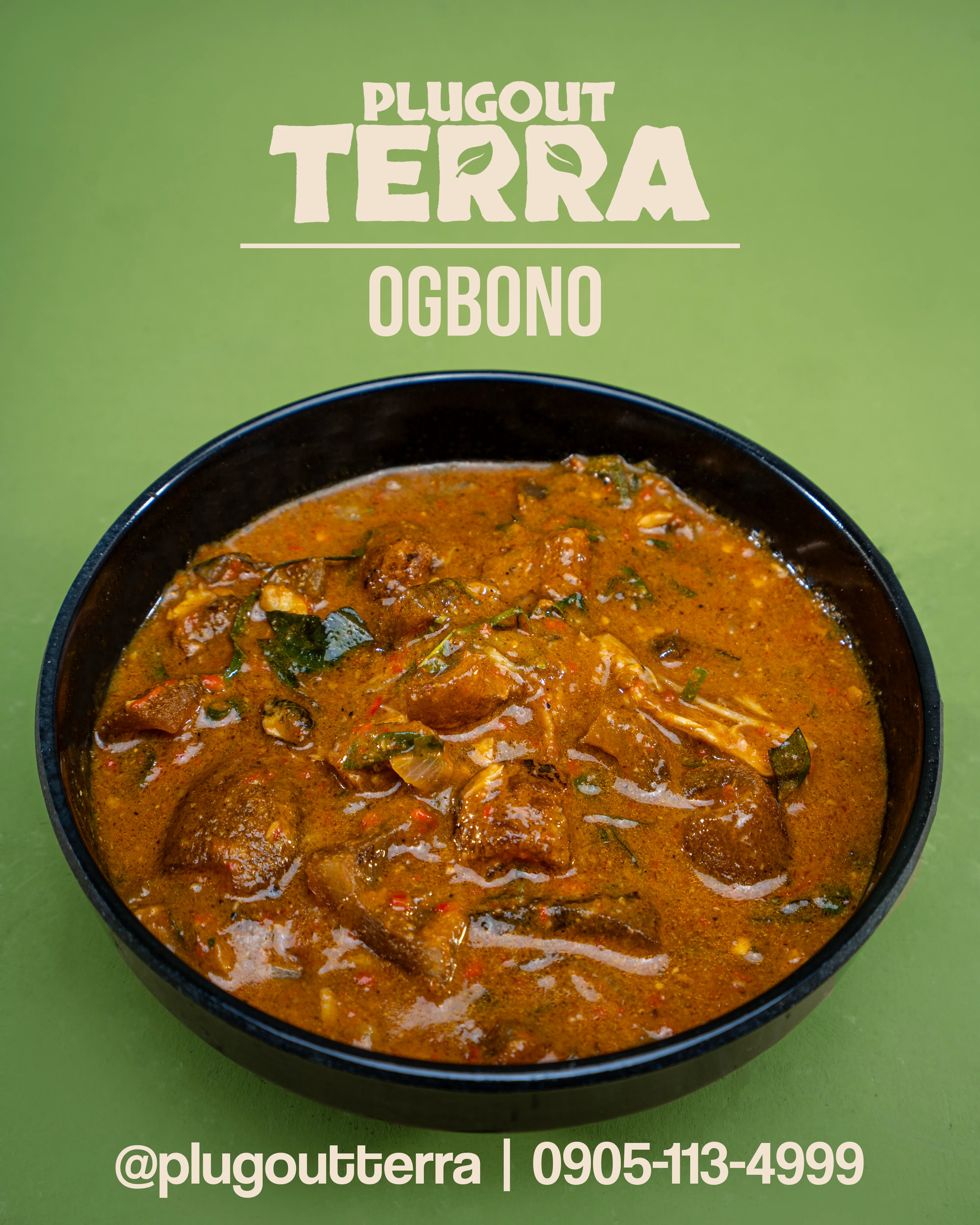 Ogbono soup and sides